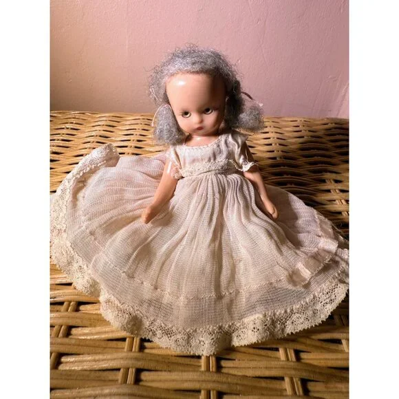 Vintage 40's Plastic Nancy Ann Story Book Doll AS IS TLC 5" - Picture 11 of 15